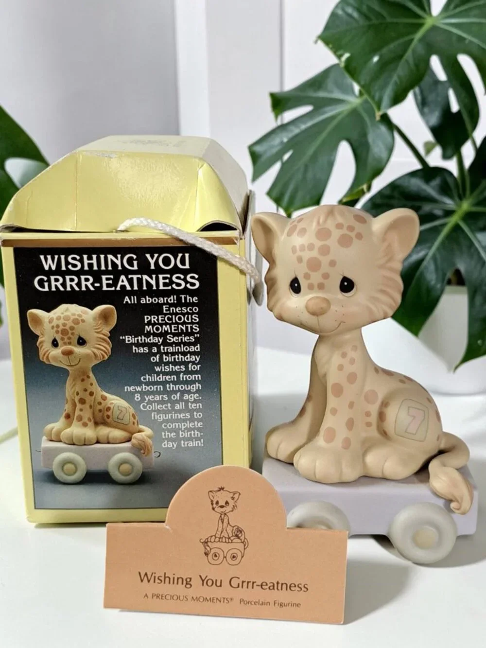 Precious Moments Figurine 109479 Wishing You Grrr-Eatness 7 Year Old 1987